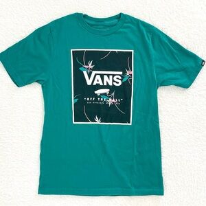 Vans Kids Green Floral T Shirt - Size S